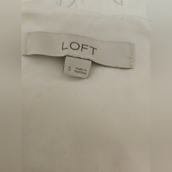 Loft Ivory Halter Top Polyester Women's Size Small - Picture 4 of 9